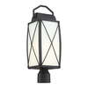 Designers Fountain Fairlington One Light Outdoor Post Lantern 94696-BK